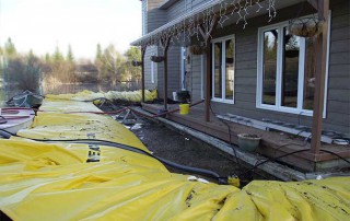 maison protégée des inondations par les barrages water-gate de megasecureurope